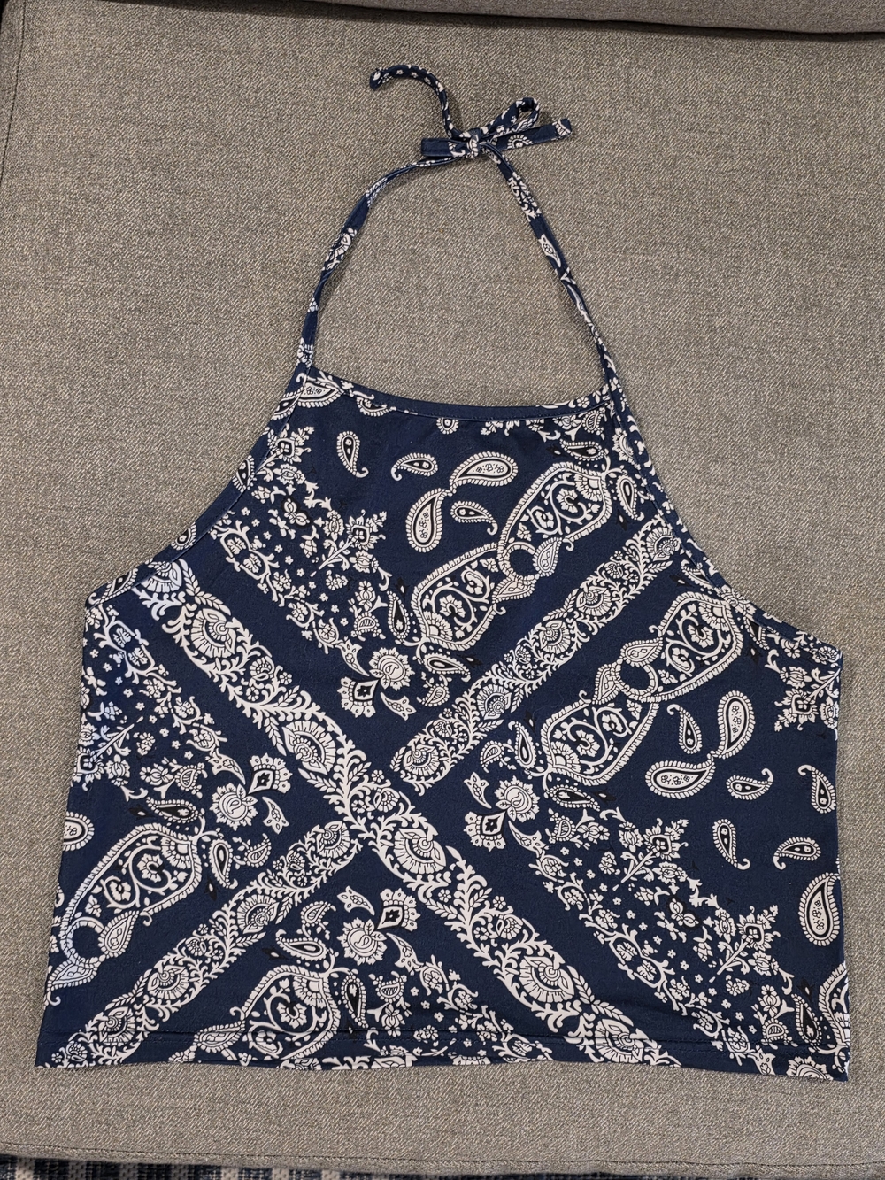 Women Halter Top Paisley Print
